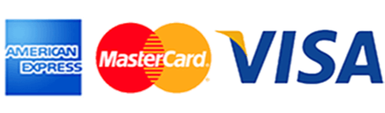 Wir akzeptieren Zahlungen per Kreditkarte