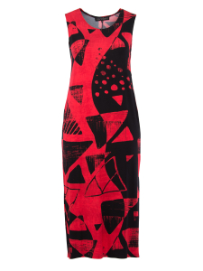Kleid Marlee Print red-black-triangle XL