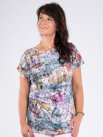 Shirt Palmira bunt Print-Lurex 2XL