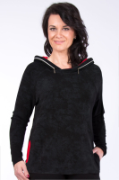 Pullover Wendy anthrazit-rot XL