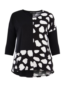 Oversize-Shirt Nala schwarz-weiß 4XL