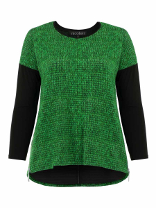 Shirt Milly Print grün knittet 3XL