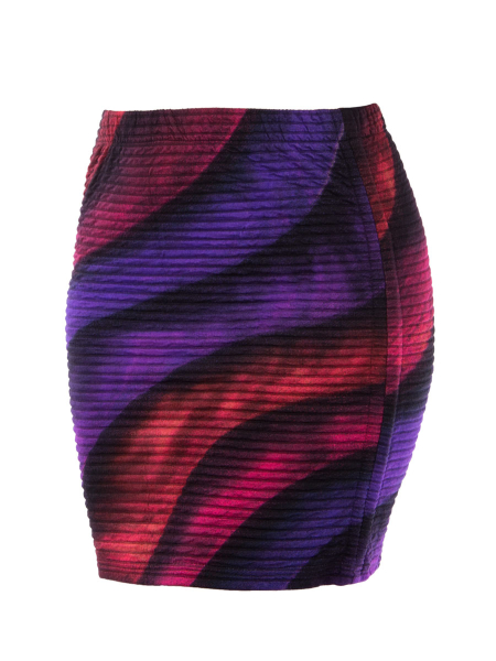 Cacheur Print Jacquard violett-rot wave 4 (XL)