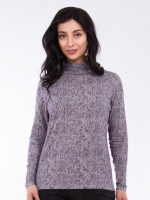 rosé-grey knitted